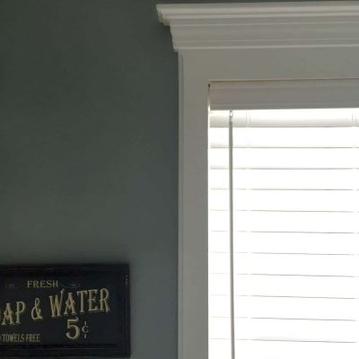 Progress Report: Bathroom Remodel Levolor Blinds, by SnazzyLittleThings.com