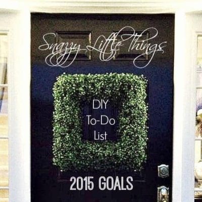 DIY To-Do List 2015, by SnazzyLittleThings.com